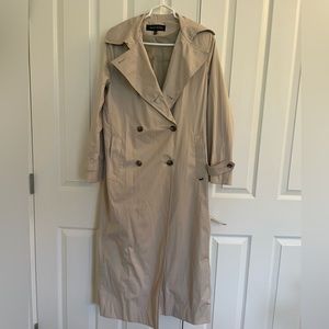 Anne Klein beige belted trench coat